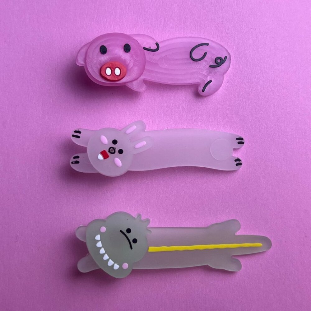 Chick Rabbit Pig Crocs Shoe Charms Set of 3 - jibbitz Charms